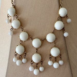 Cream statement necklace